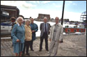 Members at Gloucester docks