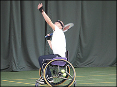 Wheelchair tennis at Oxstalls Tennis Centre